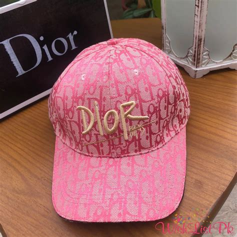 dior pink hat